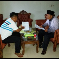 Terkait Peresmian KUA, Ka.KUA Pondok Kubang Koordinasi Bersama TU Kemenag 