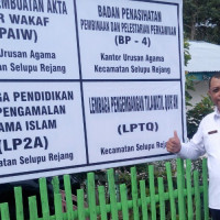 KUA Selupu Rejang Usulkan Pengadaan Sarpras Secara Tertulis