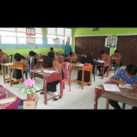 Siswa MTs Nurul Kamal RL Ikuti TO 