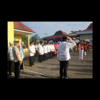 Drum Band MAN 1 Bengkulu Utara Meriahkan Pawai Ta’aruf