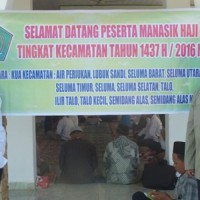 12 KUA Kemenag Seluma Laksanakan Manasik Haji Gabungan