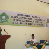 156 CJH Kabupaten Bengkulu Utara Ikuti Manasik Haji Kabupaten   