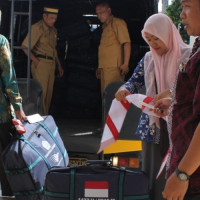 Pengumpulan Dan Pemberangkatan Tas JCH Kota Bengkulu