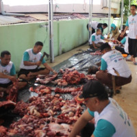 Kemenag Kota Bengkulu Bagikan Daging Qurban