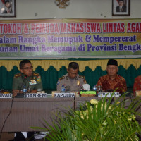 Kantor Wilayah Kementerian Agama Provinsi Bengkulu Fasilitasi Pertemuan Tokoh, Pemuda dan Mahasiswa Lintas Agama Seprovinsi Bengkulu