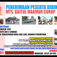 98 orang Telah Mendaftar PPDB MTs. Baitul Makmur Curup