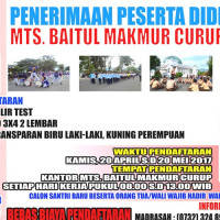 129 Orang Mendaftar PPDB MTs Baitul Makmur Curup