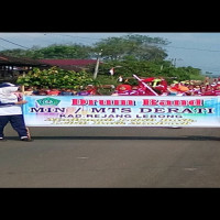 Drumband MIN 04 Derati Rejang Lebong Meriahkan Pawai MTQ Kecamatan