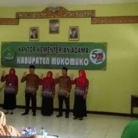 KUA dan PAI Kecamatan Air Dikit Ikuti Lomba Peragaan 5 Nilai Budaya Kerja