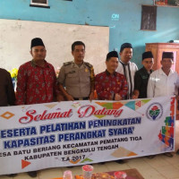 Ka.KUA Pematang Tiga Benteng Dukung Peningkatan Kapasitas Perangkat Syara