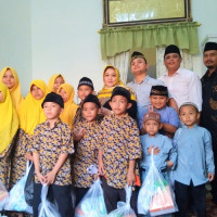 KUA Pondok Kelapa Benteng Budayakan Santunan Anak Yatim