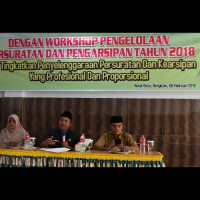 Kemenag Kota Bengkulu Adakan Workshop Pengelolaan Tata Persuratan