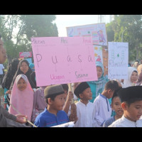 Jelang Ramadhan, Panitia Bersama Masjid Agung Alkahfi Gelar Pawai Ta`aruf