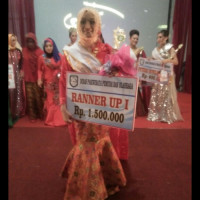 Runner up 1 Putri Pariwisata dari MAN 2 Kepahiang