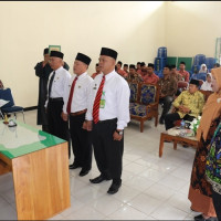 Tiga Kepala KUA Kecamatan Pemekaran Di Kabupaten Lebong Resmi Dilantik