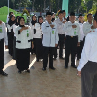 ASN Kemenag Lebong Mantapkan Ikrar dan Peragaan 5 Budaya Kerja