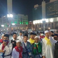 Kepala Kankemenag MM Pimpin Jamaah Haji  Kloter 9 PDG Shalat Arbain