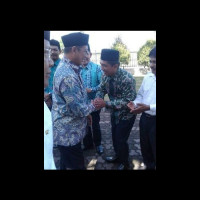 Ka Kemenag Lebong Sambut Kedatangan Menteri Agama RI