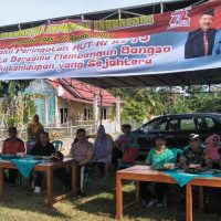 Bersama Unsur Tripika, Ka.KUA Talang Empat Hadiri Pembukaan Lomba Vollu Ball tingkat Kecamatan