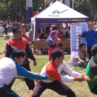 Tim Tarik Tambang Kemenag Raih Juara 2 HUT RI ke-73