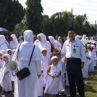 Kakan Kemenag Lebong Hadiri Manasik Haji Anak