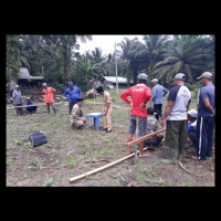 Ka.Peny Syariah Ukur Arah Kiblat Pembangunan Masjid desa Tanah Rekah