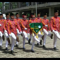 MTsN 1 Kota Bengkulu Juara Paskibraka HUT SMA 9