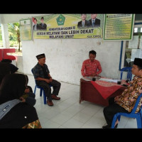 KUA Topos Sambut Tim Supervisi NR Kankemenag Lebong