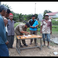 Ka.Peny Syariah Ukur Arah Kiblat Pembangunan Masjid Desa Nanggalo