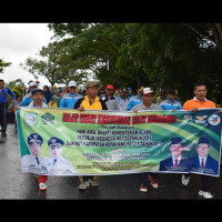 Tingkatkan Kerukunan Umat Beragama , Kemenag Kepahiang Gelar Jalan Sehat