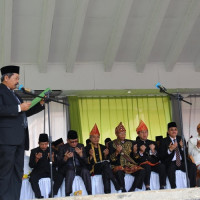 Kepala KUA Rimbo Pengadang Baca Doa Upacara HUT Kabupaten Lebong