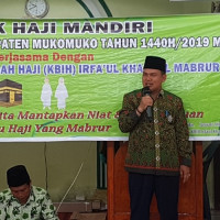 Kepala Kantor Kemenag MM Isi Materi Manasik Haji Mandiri  KBIH Irfa’ul Khair Al Mabrur