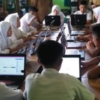 Siswa MTsN 4 MM Antusias Ikuti Rangkaian Simulasi UNBK