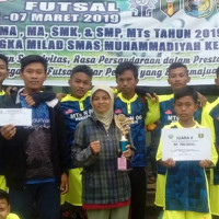 MTsN 6 MUKOMUKO RAIH JUARA DUA FUTSAL DALAM RANGKA MILAD SMAS MUHAMMADIYAH PENARIK YANG KE-25