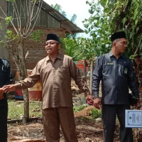 USULKAN GEDUNG SBSN, KASI BIMAS ISLAM DAMPINGI KABID URAIS DAN BINSYAR CEK LOKASI PEMBANGUNAN