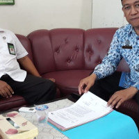 Matangkan Persiapan Manasik Haji Kasi PHU Kemenag MM Terima Kunjungan Kabag Kesra