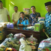 Sebarkan Bantuan Bencana Banjir, KUA Karang Tinggi Benteng Dijadikan Posko