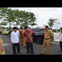 Ka.Kemenag Tinjau Lokasi Persiapan Pelepasan CJH Kabupaten MM