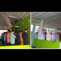 Dewan Guru Dan Siswa/Siswi Man 2 Lebong Menggelar Sholat Ghoib Di Mushola Al Mujahidin