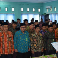 Pelantikan, Pengambilan Sumpah Jabatan dan Serah Terima Jabatan  Pejabat Struktural dan Fungsional Kantor Kementerian Agama  Kabupaten Seluma