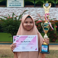 MTs Al Hasanah Juara 1 Lomba Baca Berita  Se- Kabupaten Bengkulu Tengah