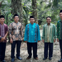 Tinjau Lokasi Tanah Hibah KUA Air Padang, Kasi Bimas Islam Kemenag BU segera Urus Serifikat Tanah