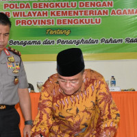 Kanwil Kemenag  dan Polda Bengkulu Sepakat Tangkal Paham Radikalisme