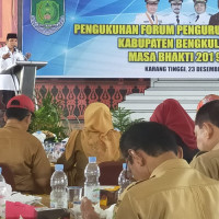 Ka. KUA Karang Tinggi Hadiri Acara Pengukuhan Forum Pengurus Karang Taruna Kabupaten Bengkulu Tengah