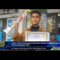 MTs. Baitul Makmur Curup Sabet Juara dangdut SMANAM KPH