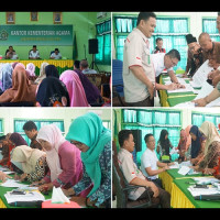 Penandatangan MOU BOP/BOS RA/Madrasah Swasta Resmi Pindah Bank