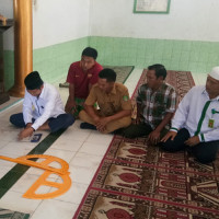 KUA Kec. Talang Empat Ukur Arah Kiblat