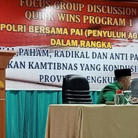 Tingkatkan Kualitas Penyuluh, Kepala KUA Ratu Agung Beserta PAI Non PNS FGD Bersama Polda