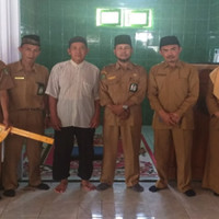 KUA Talang Empat Ukur Arah Kiblat Bersama Kemenag Benteng