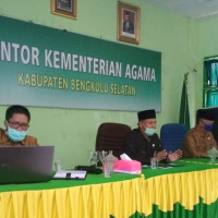 Kemenag Bengkulu Selatan Rapat Evaluasi Satgas Pencegahan Dan Penanggulangan Covid-19